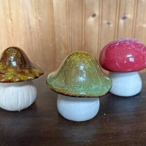 Ceramic Mushroom Decor Cute